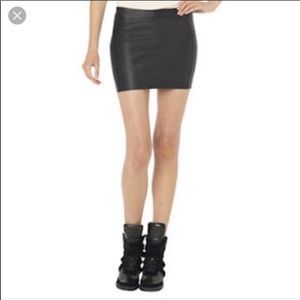 NWT Monika Chiang runway Napa leather skirt Mc